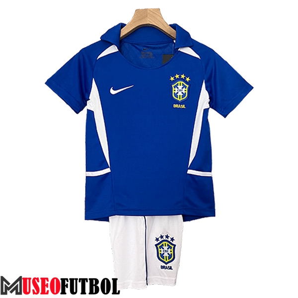 Camisetas De Futbol Brasil Retro Ninos Segunda 2000