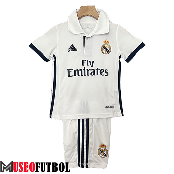 Camisetas De Futbol Real Madrid Retro Ninos Primera 2016/2017