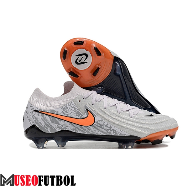 Nike Botas De Fútbol Phantom Luna Elite NU FG Blanco/Naranja/Gris