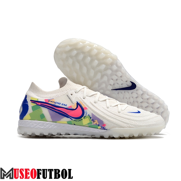 Nike Botas De Fútbol Phantom GX II Elite TF Blanco/Verde/Violeta