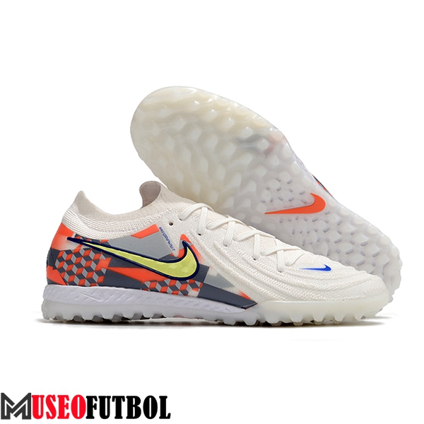 Nike Botas De Fútbol Phantom GX II Elite TF Blanco/Gris/Naranja