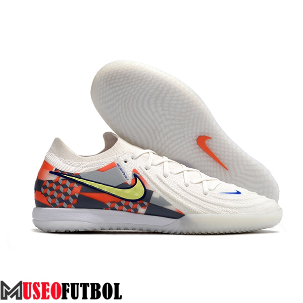 Nike Botas De Fútbol Phantom GX II Elite IC Blanco/Gris/Naranja