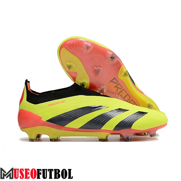 Adidas Botas De Fútbol PREDATOR ELITE LACELESS BOOTS FG Verde/Negro/Naranja