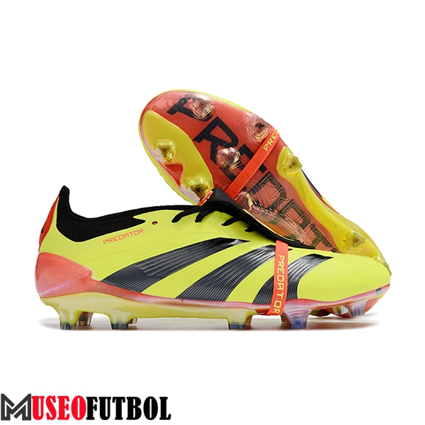 Adidas Botas De Fútbol Predator Elite Tongue FG Verde/Negro/Naranja