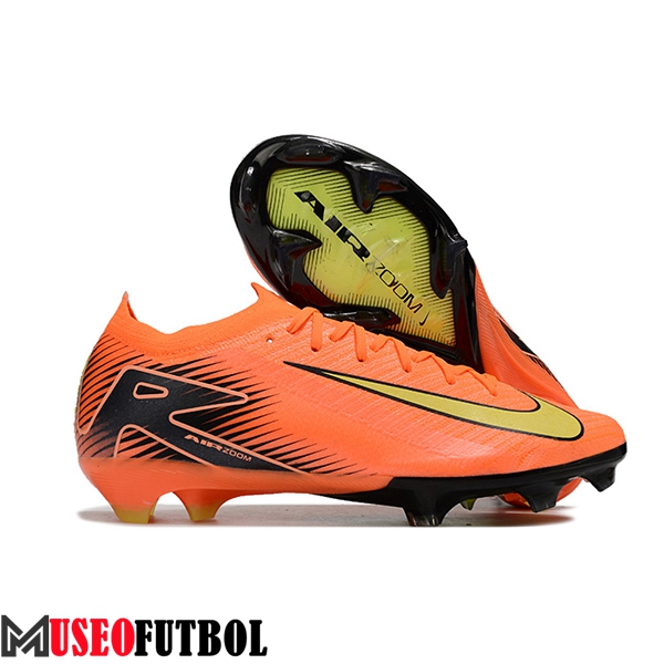 Nike Botas De Fútbol AIR Zoom Mercurial Vapor 16 Elite XXV FG Naranja/Negro/Amarillo