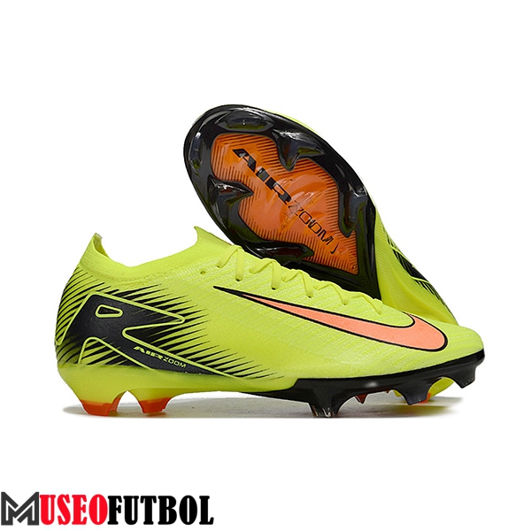 Nike Botas De Fútbol AIR Zoom Mercurial Vapor 16 Elite XXV FG Amarillo/Negro/Naranja