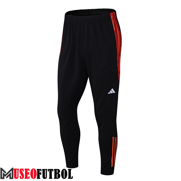 Pantalon Entrenamiento Adidas Negro/Rojo 2024/2025