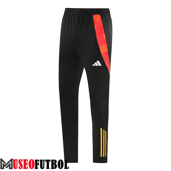 Pantalon Entrenamiento Adidas Negro/Rojo/Naranja 2024/2025