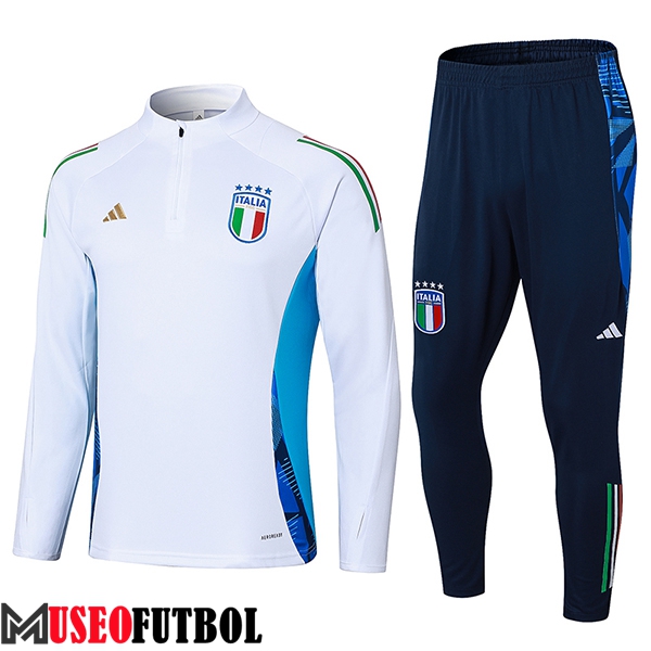 Chandal Equipos De Futbol Italia Blanco/Azul 2024/2025