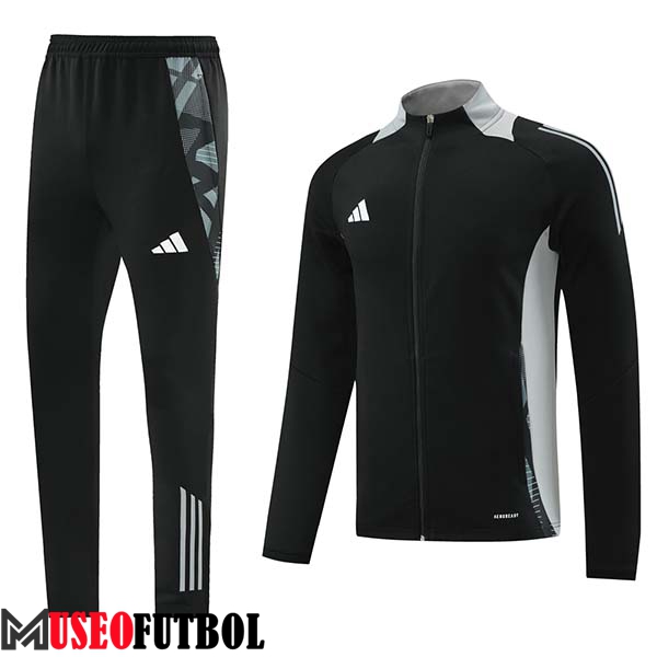 Chandal Equipos De Futbol - Chaqueta Adidas Negro/Gris 2024/2025