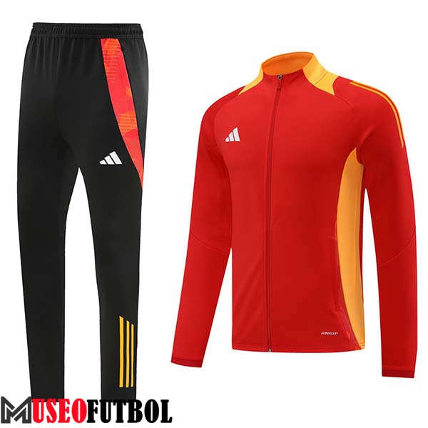 Chandal Equipos De Futbol - Chaqueta Adidas Rojo/Naranja 2024/2025