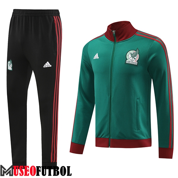 Chandal Equipos De Futbol - Chaqueta México Verde/Rojo 2024/2025