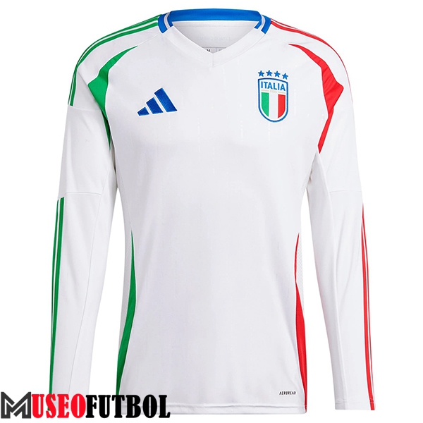 Camisetas De Futbol Italia Segunda Manga Largas UEFA Euro 2024