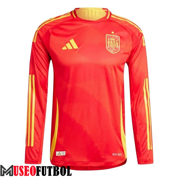 Camisetas De Futbol España Primera Manga Largas UEFA Euro 2024