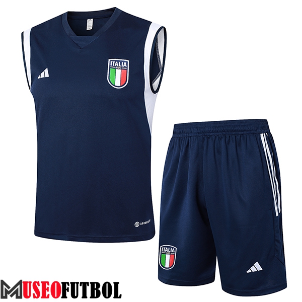 Camiseta Entrenamiento sin mangas Italia Azul Oscuro 2024/2025