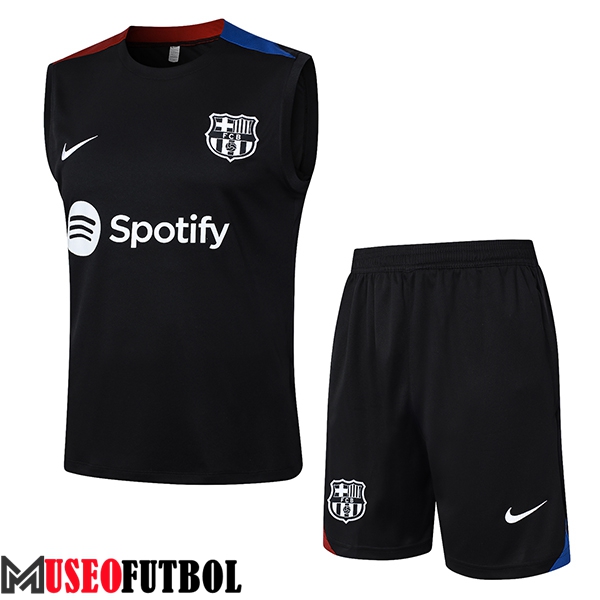 Camiseta Entrenamiento sin mangas FC Barcelona Negro/Rojo/Azul 2024/2025