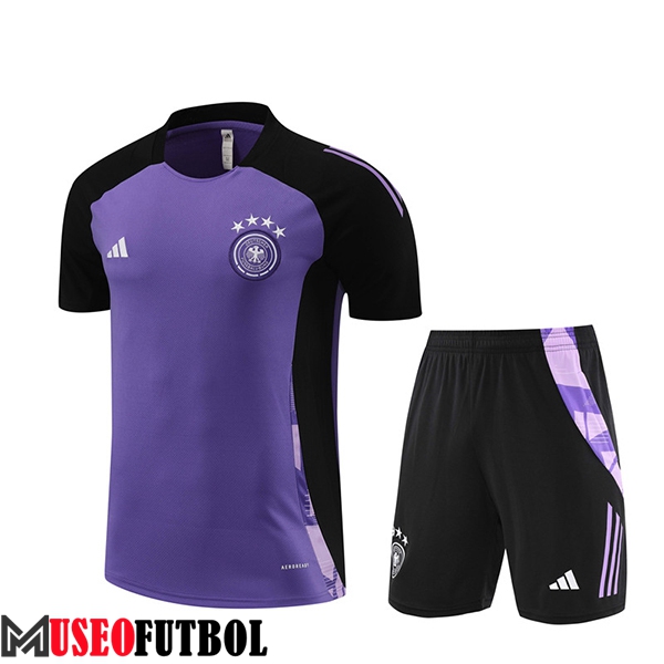 Camiseta Entrenamiento Alemania Violeta/Negro 2024/2025