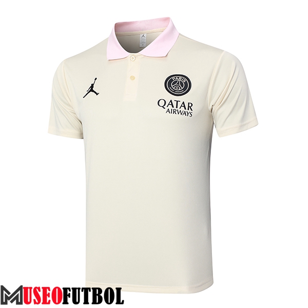 Camiseta Polo PSG Beige 2024/2025