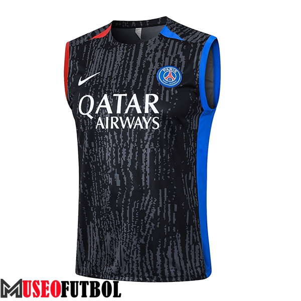 Chalecos De Futbol PSG Negro/Gris/Rojo/Azul 2024/2025