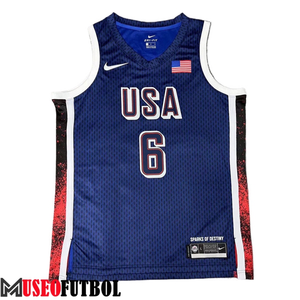 Camiseta USA (JAMES #6) 2024/25 Azul