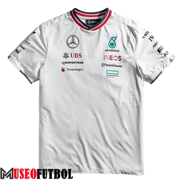 Camiseta de manga corta F1 Mercedes Benz Team Blanco 2024