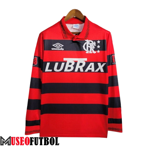 Camisetas De Futbol Flamengo Retro Primera Manga Largas 1994/1995