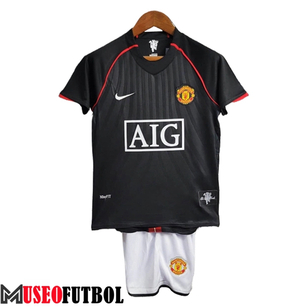 Camisetas De Futbol Manchester United Retro Ninos Segunda 2007/2008