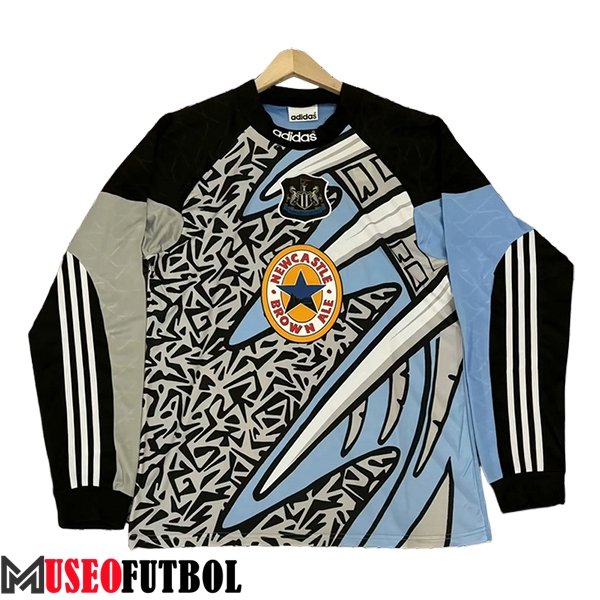 Camisetas De Futbol Newcastle United Retro Manga Largas Azul 1995/1996