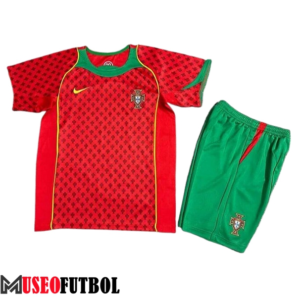 Camisetas De Futbol Portugal Retro Ninos Primera 2004