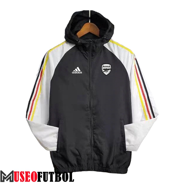 Rompevientos Arsenal Negro/Blanco 2024/2025