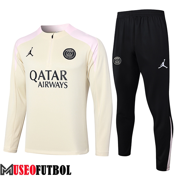 Chandal Equipos De Futbol PSG Beige/Negro 2024/2025