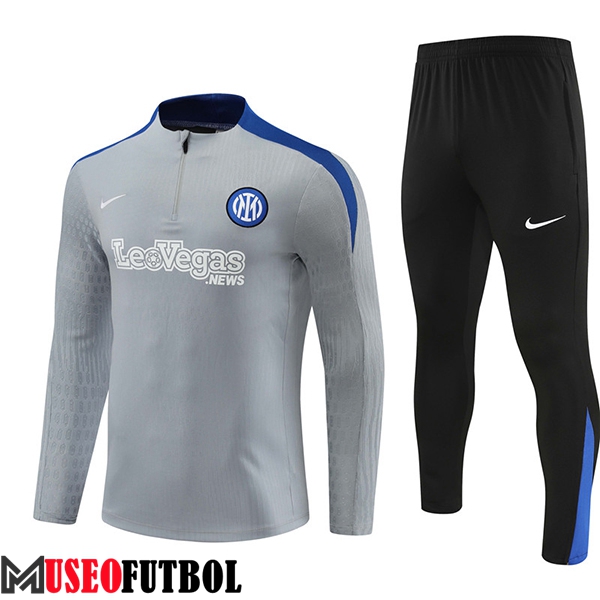 Chandal Equipos De Futbol Inter Milan Gris/Negro/Azul 2024/2025