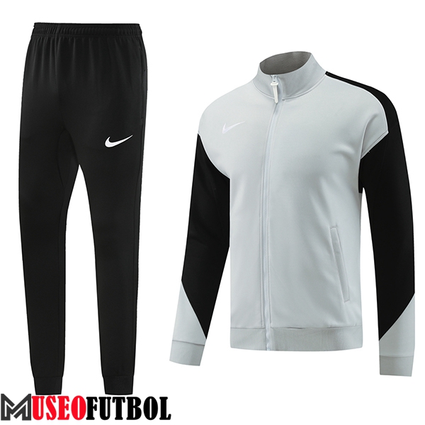 Chandal Equipos De Futbol Chaquetas Nike Gris/Negro 2024/2025