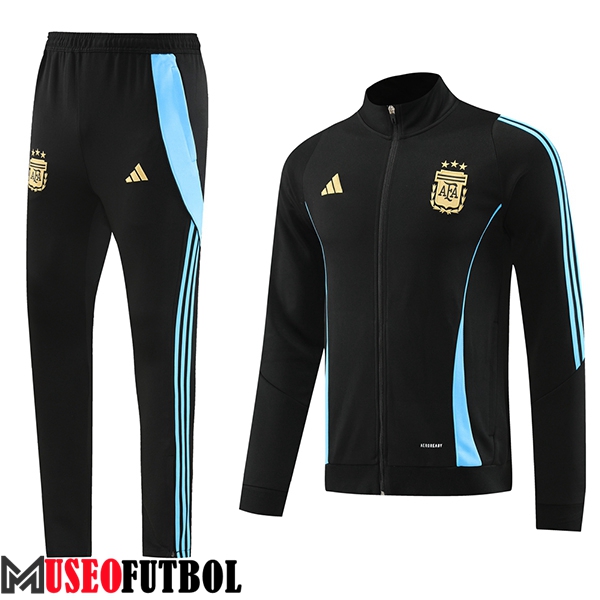 Chandal Equipos De Futbol Chaquetas Argentina Negro/Azul 2024/2025