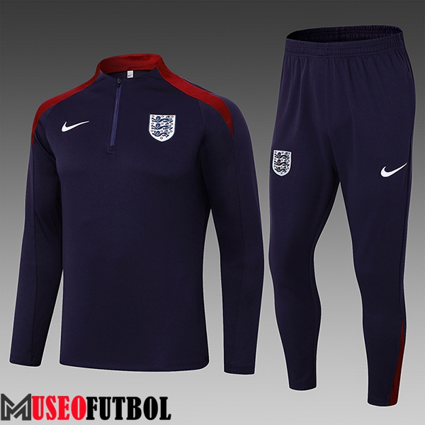 Chandal Equipos De Futbol Inglaterra Ninos Púrpura/Rojo 2024/2025