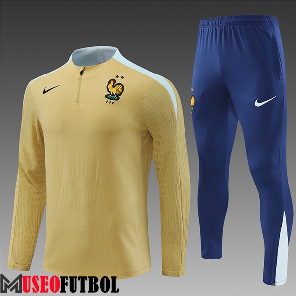 Chandal Equipos De Futbol Francia Ninos Amarillo/Azul 2024/2025