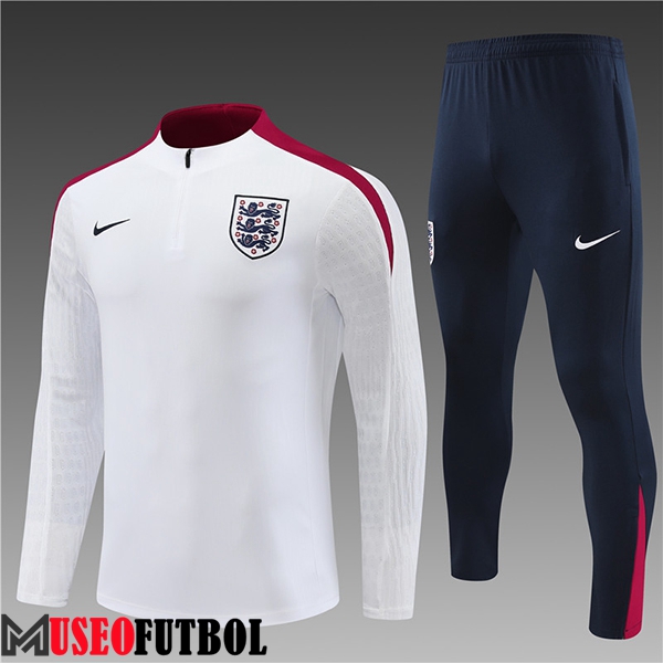 Chandal Equipos De Futbol Inglaterra Ninos Blanco/Rojo/Negro 2024/2025