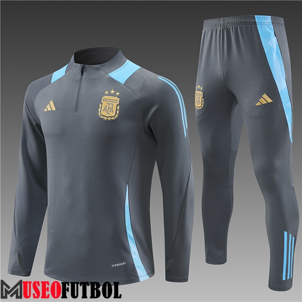 Chandal Equipos De Futbol Argentina Ninos Gris/Azul 2024/2025