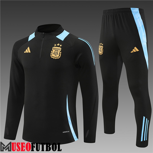 Chandal Equipos De Futbol Argentina Ninos Negro/Azul 2024/2025