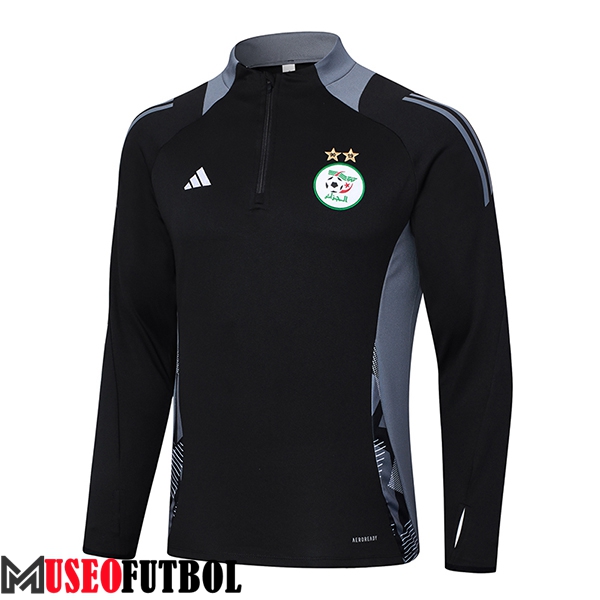 Sudadera De Entrenamiento Algeria Negro/Gris 2024/2025