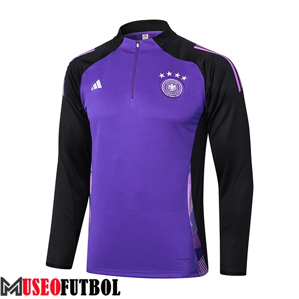 Sudadera De Entrenamiento Alemania Violeta/Negro 2024/2025 -02