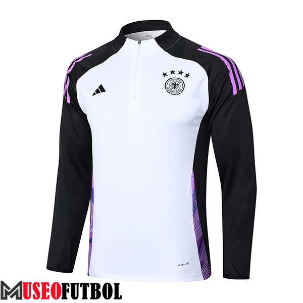 Sudadera De Entrenamiento Alemania Blanco/Violeta/Negro 2024/2025