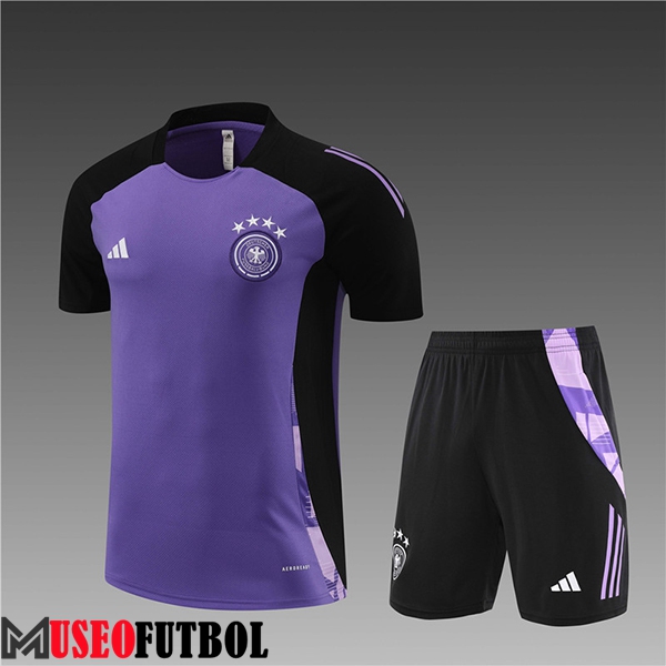 Camiseta Entrenamiento Alemania Ninos Violeta/Negro 2024/2025