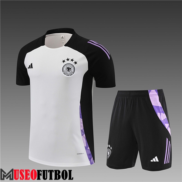 Camiseta Entrenamiento Alemania Ninos Blanco/Violeta/Negro 2024/2025