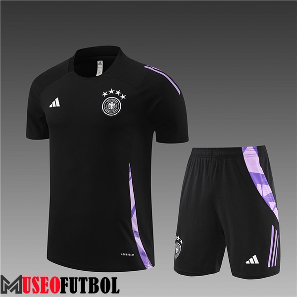 Camiseta Entrenamiento Alemania Ninos Negro/Violeta 2024/2025