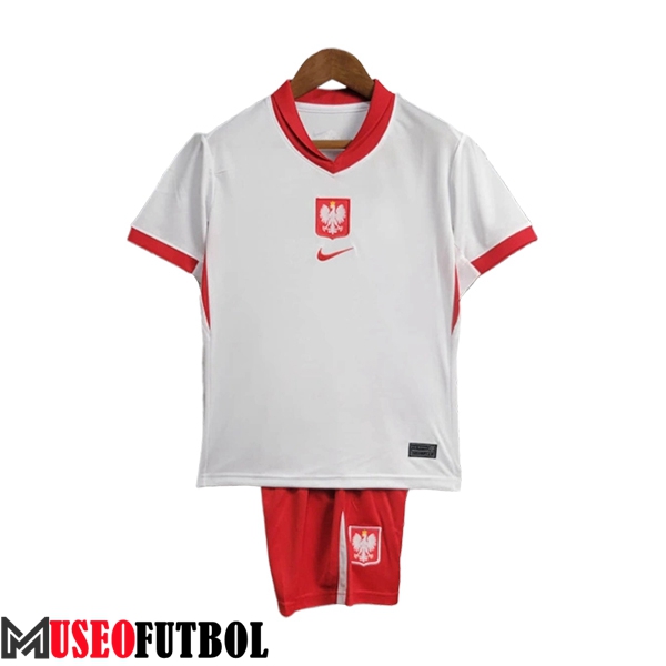 Nueva Camisetas De Futbol Polonia Ninos Primera 2024/2025