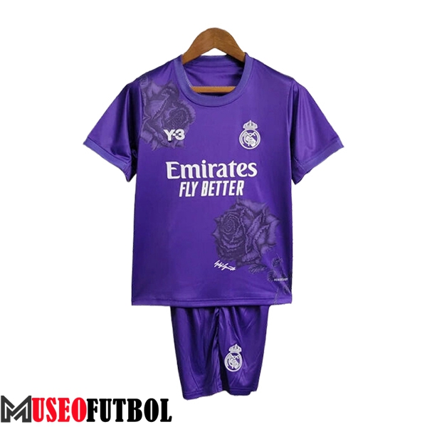 Camisetas De Futbol Real Madrid Y3 Ninos Special Edition Violeta 2024/2025