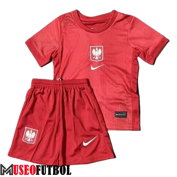 Camisetas De Futbol Polonia Ninos Segunda 2024/2025