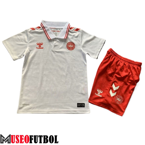 Camisetas De Futbol Dinamarca Ninos Segunda 2024/2025