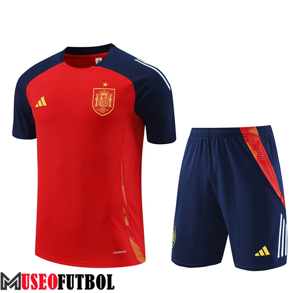 Camiseta Entrenamiento España Rojo/Azul 2024/2025